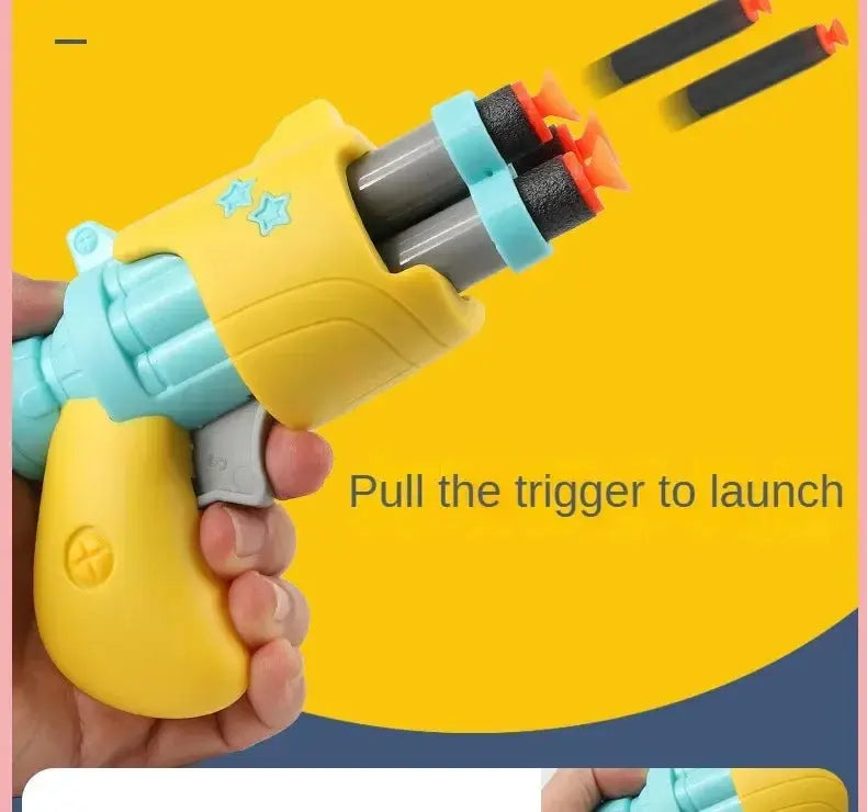 New Radish Soft Bullets Guns Children'S Toy Guns Model Fidget Toy for Kids Adults Stress Relief Toy Children Decompression Gift Pinochio