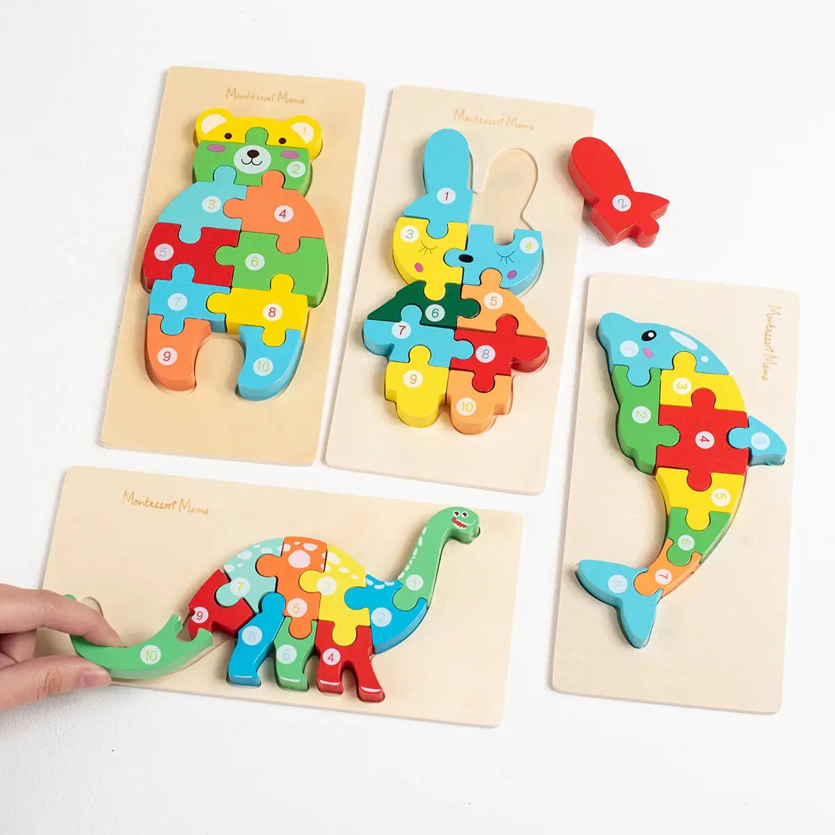 Baby Wooden toy 3D Jigsaw Puzzle Montessori Educational Toys Preschool Learning Toy gifts for Kids Pinochio