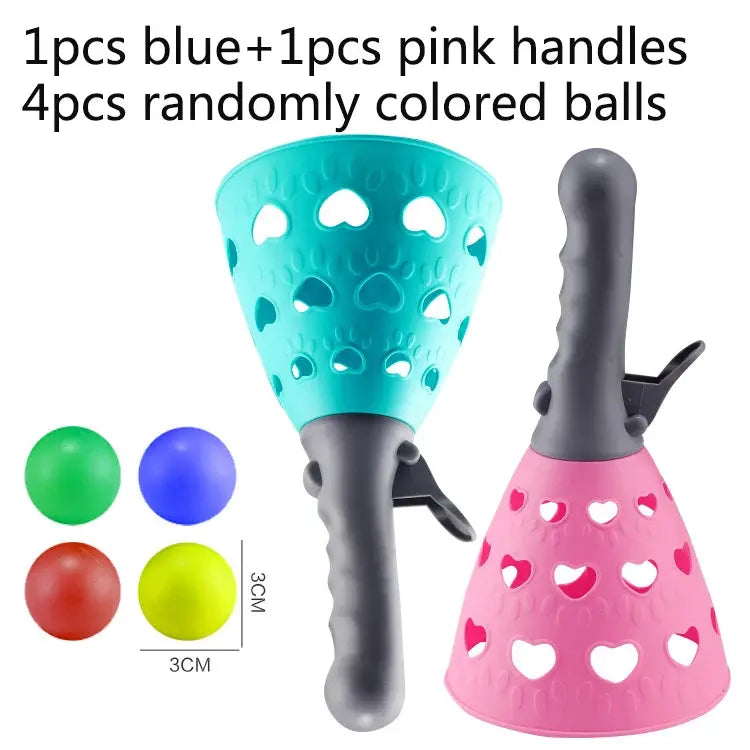 Children Sports Toys Toss & Catch Ball Sticky Balls Summer Outdoor Beach Toy Multiplayer Game Parent-child Interaction Gifts TMZ Pinochio