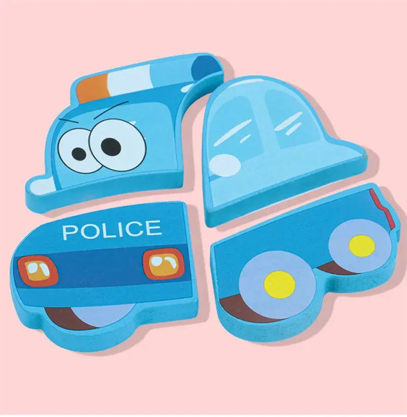 Kids Montessori 3D Wooden Puzzle Hands Grab Child Puzzle Educational Learning Toys Baby Games Puzzles For Kids 1 2 3 Years Old Pinochio