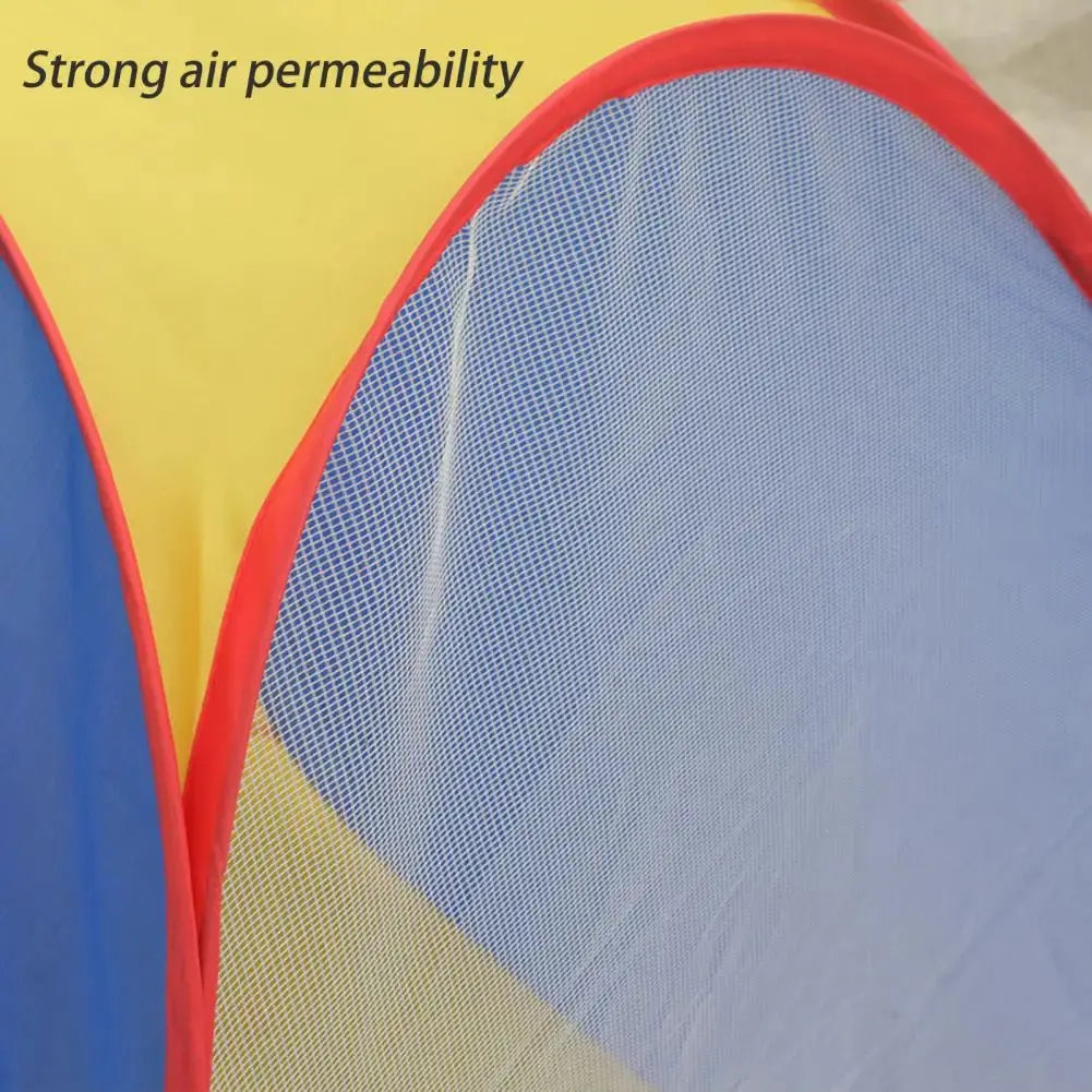 Kids Castle Play Tent Toy for Girls Boys Foldable Playhouse with Mesh Windows Safe Children Indoor Tent Fun Gift for Ages 1-6 Pinochio
