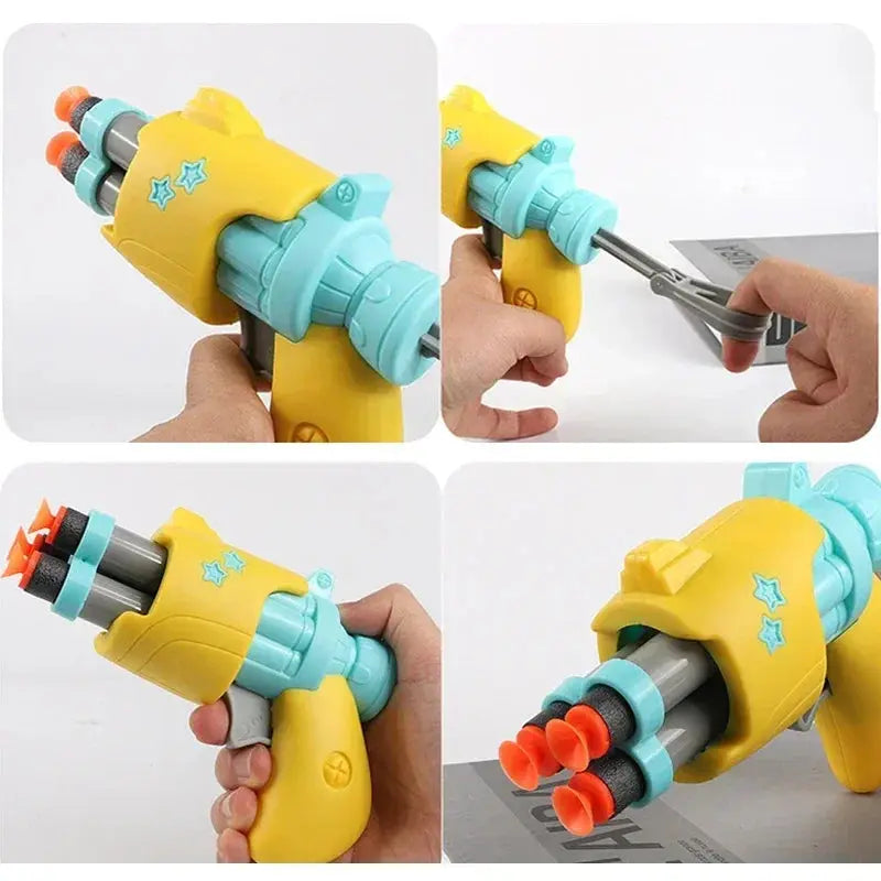 New Radish Soft Bullets Guns Children'S Toy Guns Model Fidget Toy for Kids Adults Stress Relief Toy Children Decompression Gift Pinochio