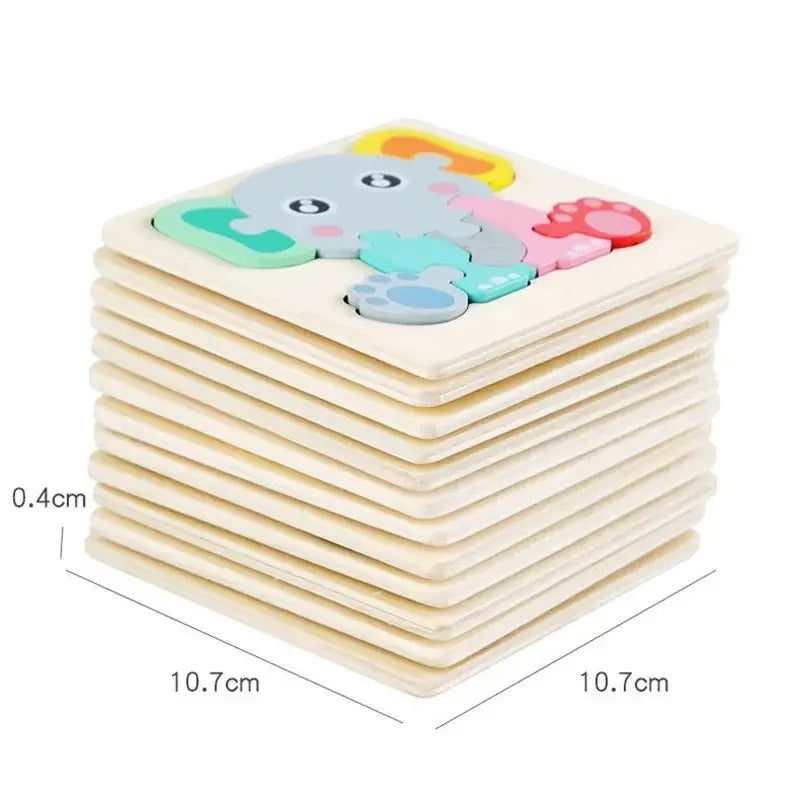 Wooden Puzzle Montessori Animals Carton Colorful Learning Education Toys Tangram Jigzaw Cognitive Wood For Children Kids Gift Pinochio