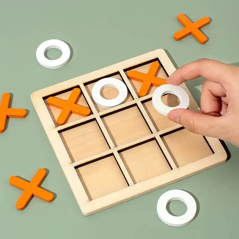 Funny Gifts Desk Decoration Family Games Table Toy Board Game Tic Tac Toe Pinochio