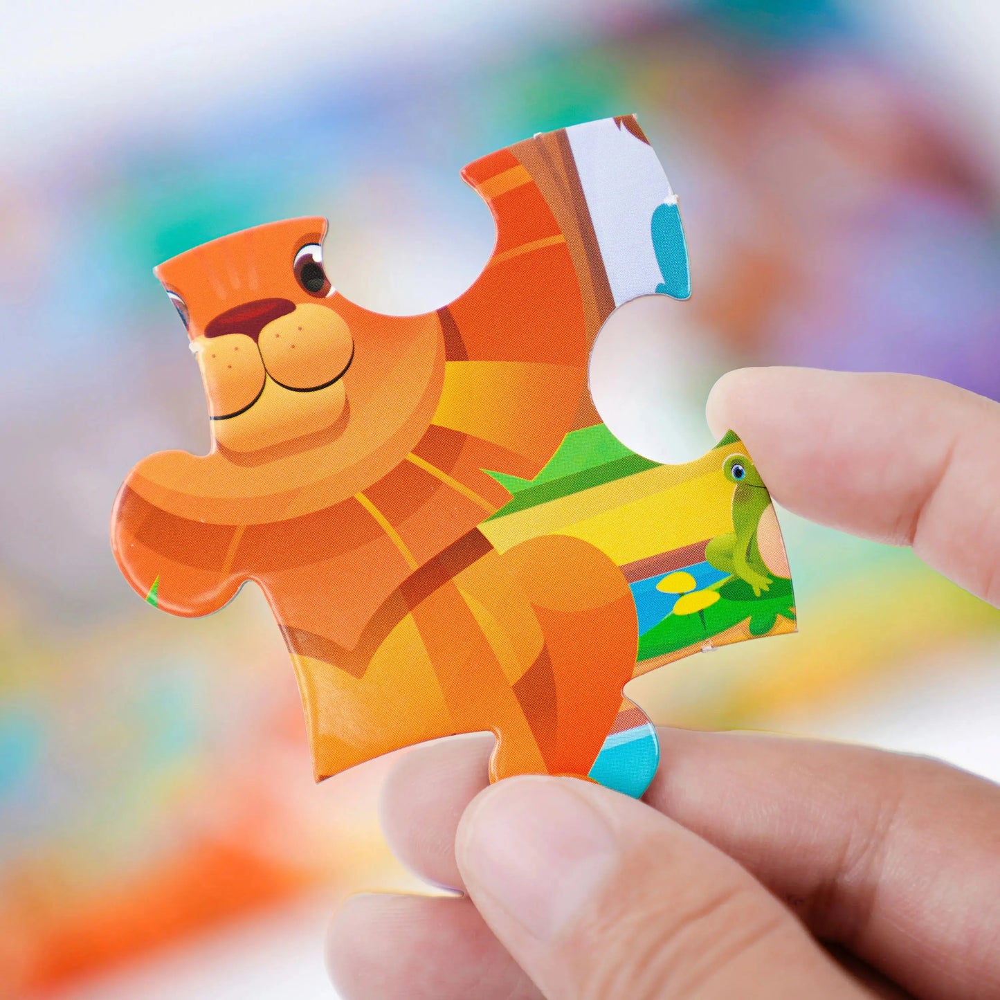 Kids Cartoon Animal Jigsaw Puzzles Montessori Educational Toys Parent-Child Theme Game Paper Educational Gift for Children Pinochio