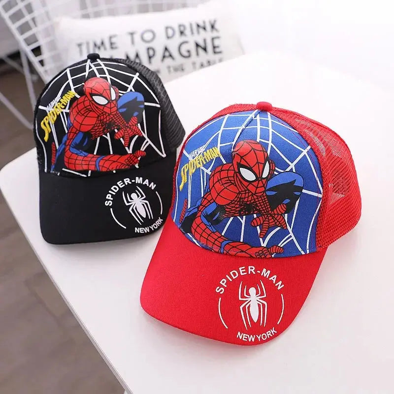 Spiderman Baseball Cap Boys Girls Hats Superhero Peripheral Sunhat Childrens Birthday Gift Cosplay Props Fashion Caps Pinochio