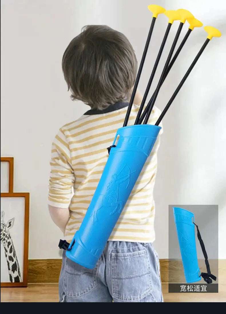 92cm Children's Bow and Arrow Toy Set Children's Archery Practice Recurve Bow Outdoor Shooting Toy with Target Birthday Gift Pinochio