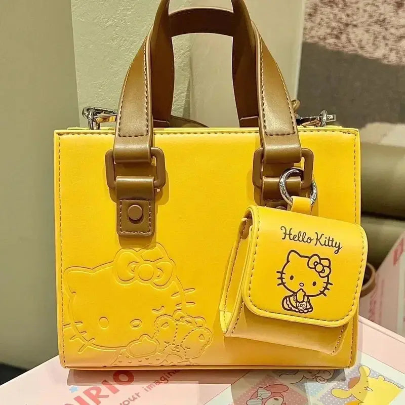 2024 New Sanrio Hello Kitty Anime Shoulder Bag Kawaii Handbag Cute Cartoon Crossbody Premium Texture Girl Birthday Gift Toys Pinochio