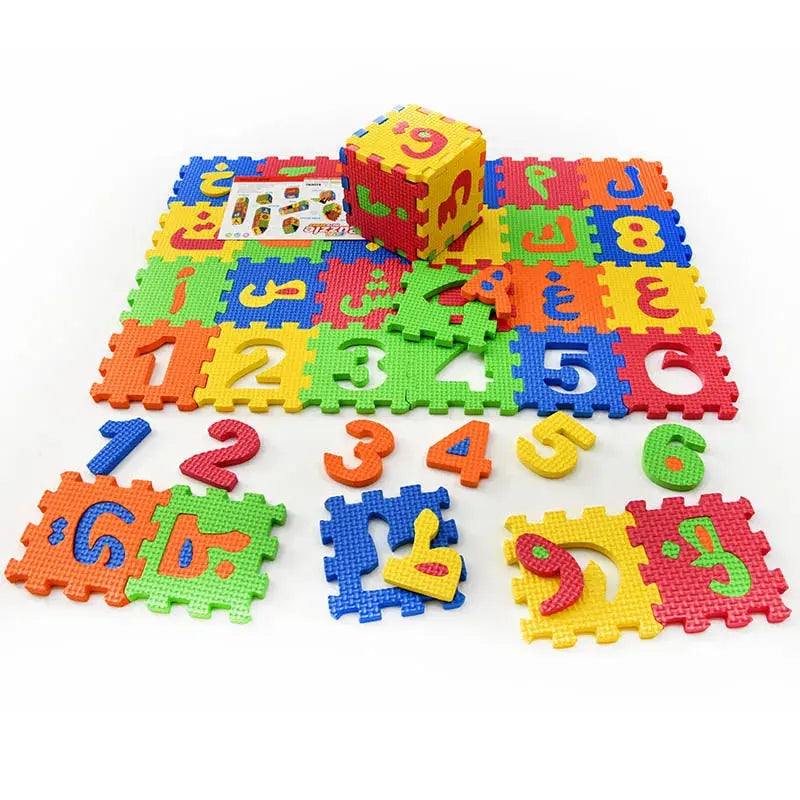 EVA Play Foam Number Arabic Letter Mats Puzzle Toys for Muslim Kids Soft Floor Play Carpet Educational Crawling Mat Baby Toy Pinochio