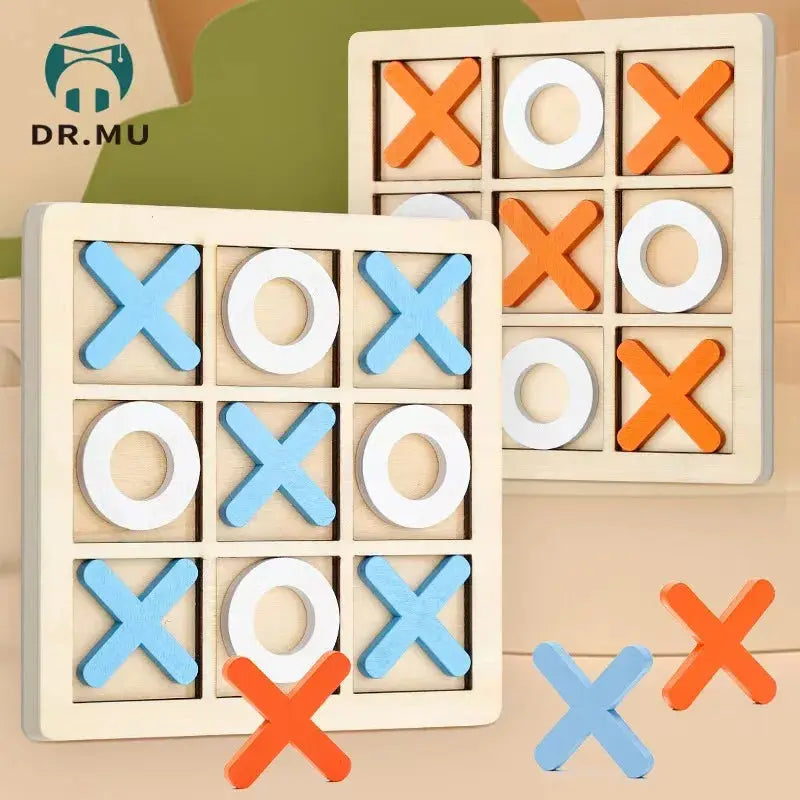Funny Gifts Desk Decoration Family Games Table Toy Board Game Tic Tac Toe Pinochio