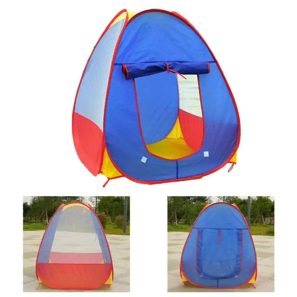 Kids Castle Play Tent Toy for Girls Boys Foldable Playhouse with Mesh Windows Safe Children Indoor Tent Fun Gift for Ages 1-6 Pinochio