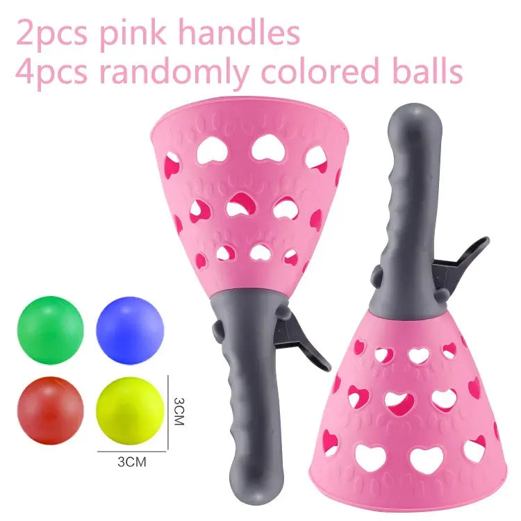 Children Sports Toys Toss & Catch Ball Sticky Balls Summer Outdoor Beach Toy Multiplayer Game Parent-child Interaction Gifts TMZ Pinochio