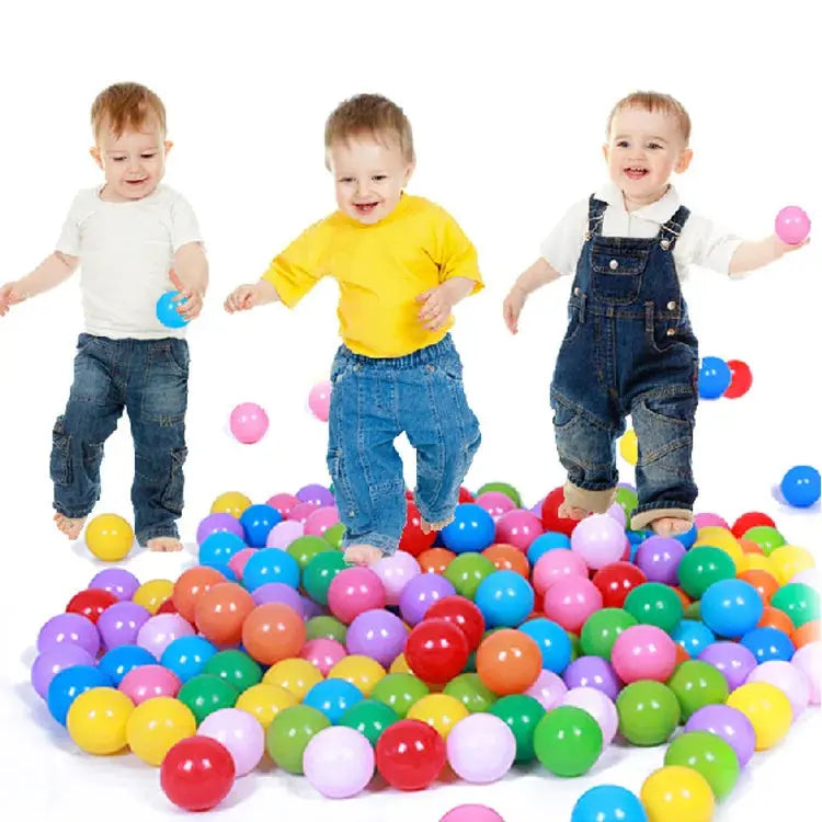 100PCS Outdoor Sport Ball Colorful Soft Water Swim Pool Ocean Wave Ball Baby Eco-Friendly Stress Air Ball Tent Toys for Children Pinochio