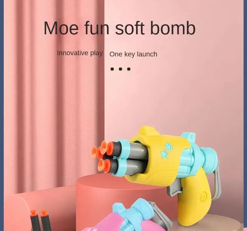 New Radish Soft Bullets Guns Children'S Toy Guns Model Fidget Toy for Kids Adults Stress Relief Toy Children Decompression Gift Pinochio