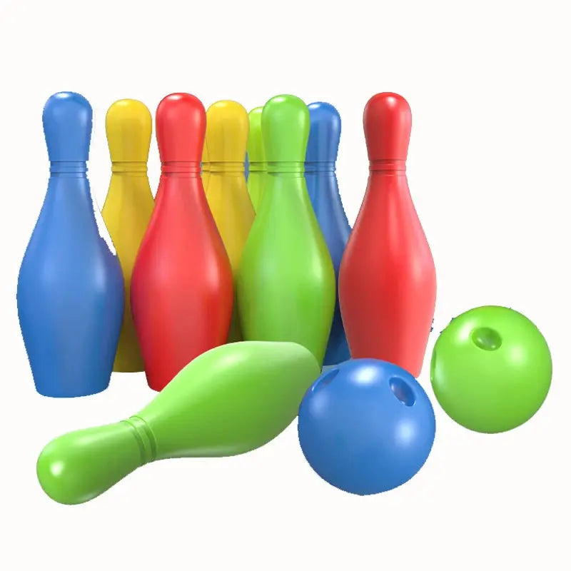 11-20cm Bowling Parent-child Indoor and Outdoor Sports Interactive Game Funny Baby Bowling Set Interaction Leisure Toys for Kids Pinochio