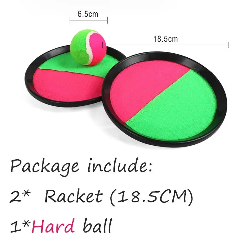 Children Sports Toys Toss & Catch Ball Sticky Balls Summer Outdoor Beach Toy Multiplayer Game Parent-child Interaction Gifts TMZ Pinochio