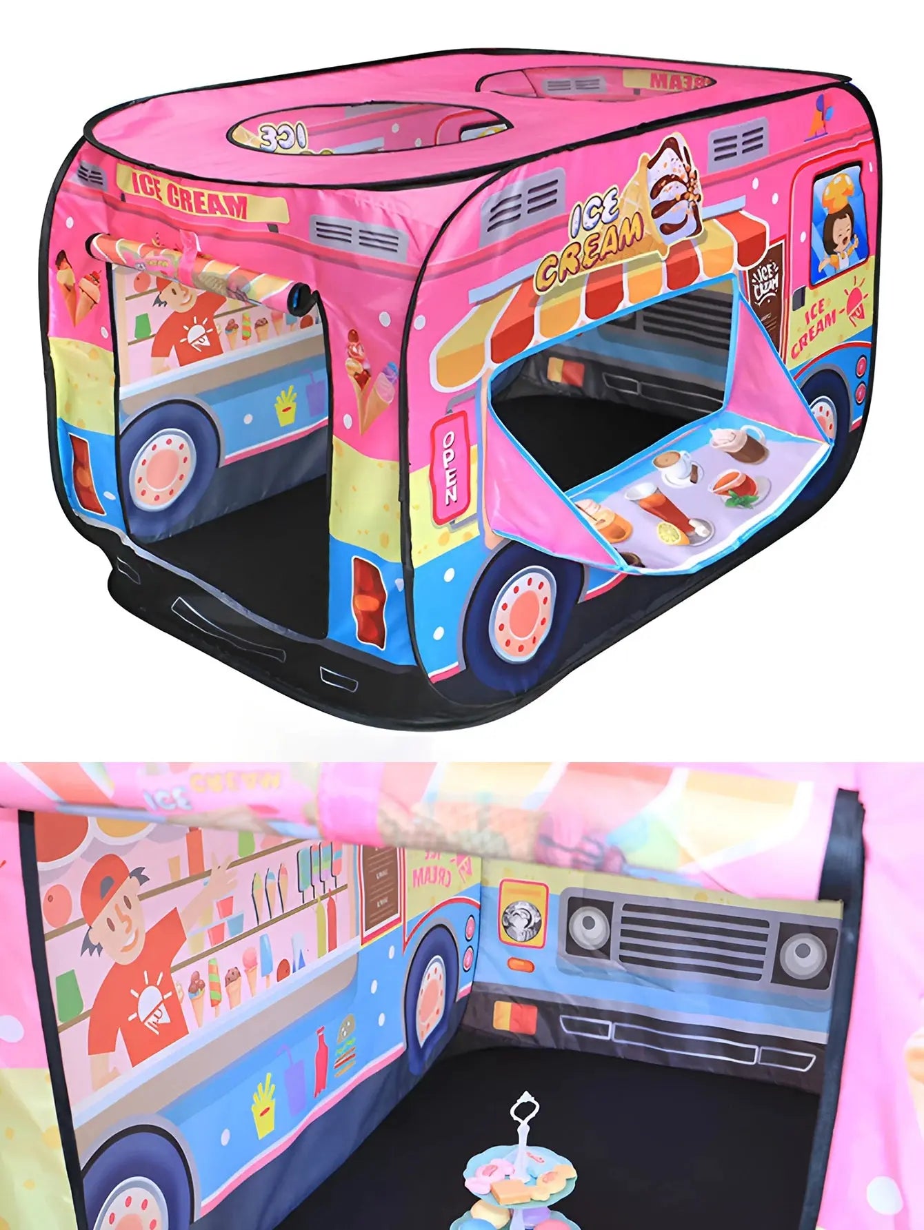 Children's Indoor Car Modeling Theme Play Ocean Ball Pool House Foldable Tent Pinochio