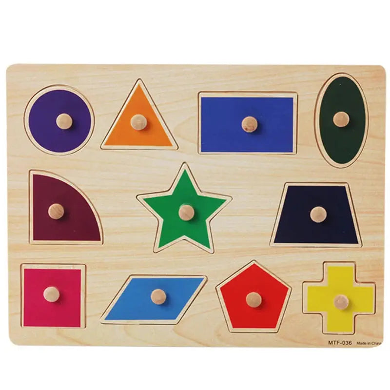 Montessori Child Puzzle Educational Baby Toys Kids Wooden Puzzle Board Jigsaw Puzzle Games Toys For Children 1 2 3 Years Pinochio