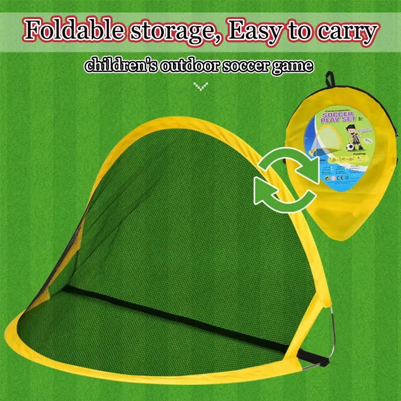 Children Soccer Outdoor Sports Toys Portable Folding Football Goal Outside Sports Parent-Child Interactive Activities Games Toys Pinochio
