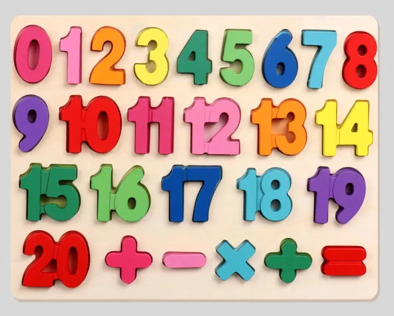 Montessori Kids Toy Education Development Wooden Puzzle for Children 1 2 3 Years Matching Alphabet Enlightenment Cognitive Games Pinochio