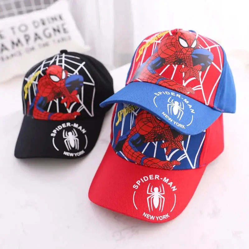 Spiderman Baseball Cap Boys Girls Hats Superhero Peripheral Sunhat Childrens Birthday Gift Cosplay Props Fashion Caps Pinochio