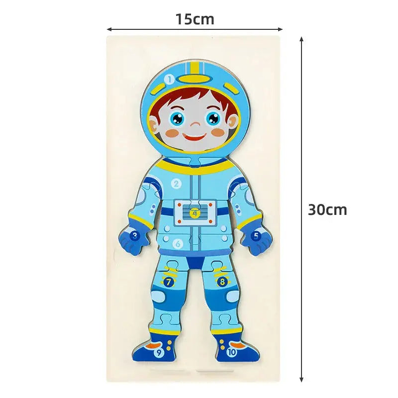 Wooden Puzzle Board 1 2 3 Year Children Puzzle Vehicles Pattern Colorful Numbered For Kids Toddlers Learning Educational Gifts Pinochio