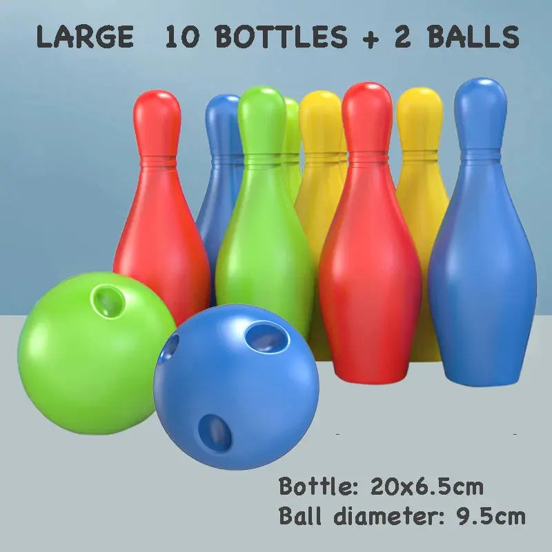 11-20cm Bowling Parent-child Indoor and Outdoor Sports Interactive Game Funny Baby Bowling Set Interaction Leisure Toys for Kids Pinochio