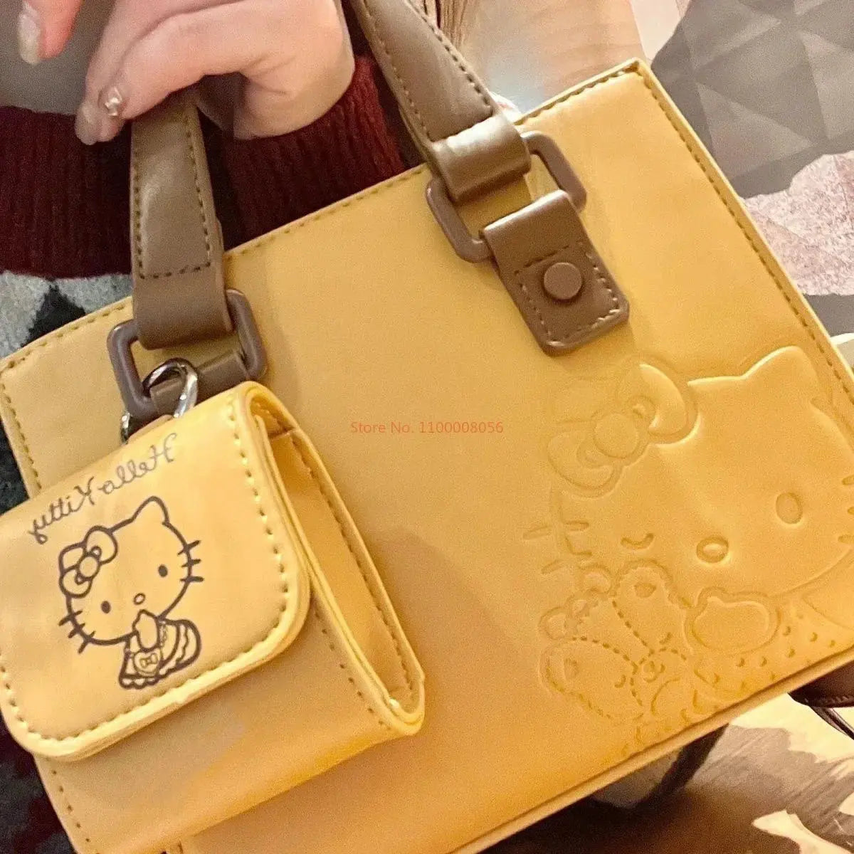 2024 New Sanrio Hello Kitty Anime Shoulder Bag Kawaii Handbag Cute Cartoon Crossbody Premium Texture Girl Birthday Gift Toys Pinochio