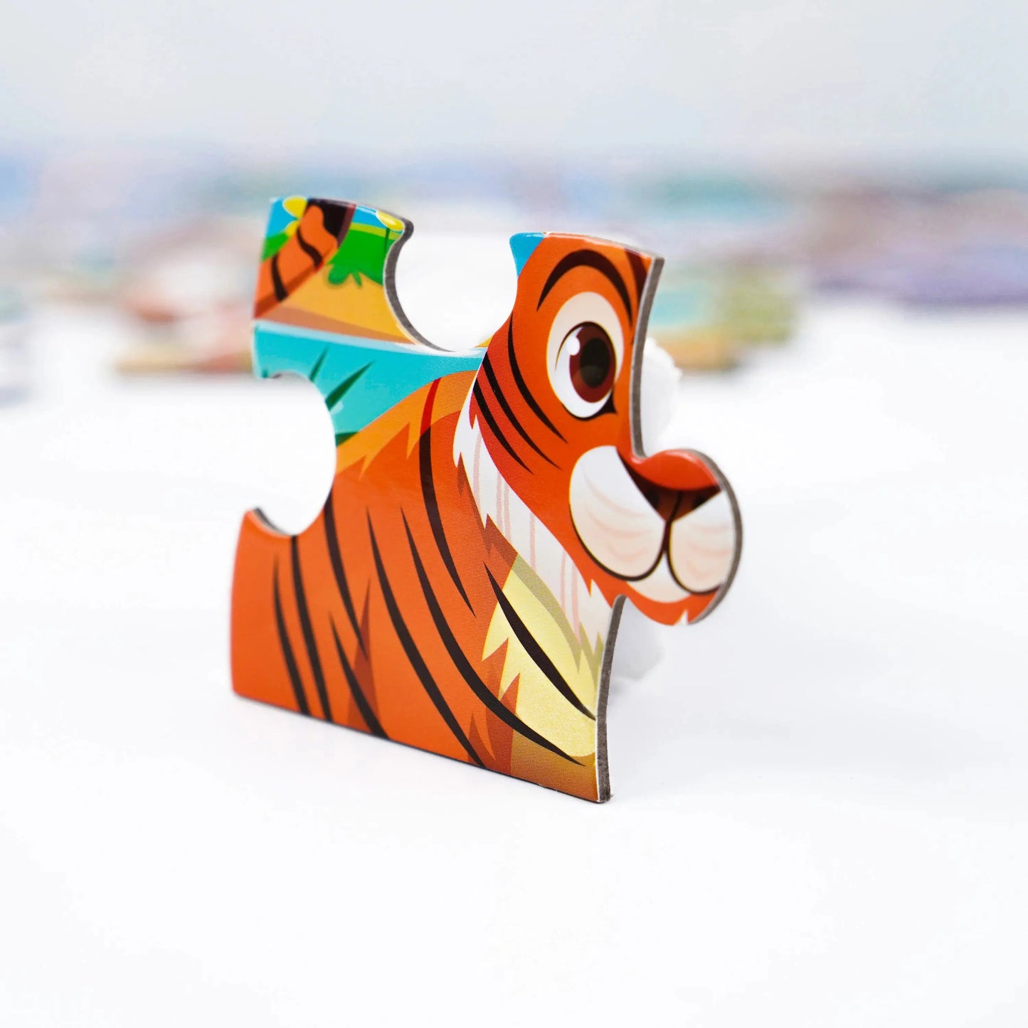 Kids Cartoon Animal Jigsaw Puzzles Montessori Educational Toys Parent-Child Theme Game Paper Educational Gift for Children Pinochio