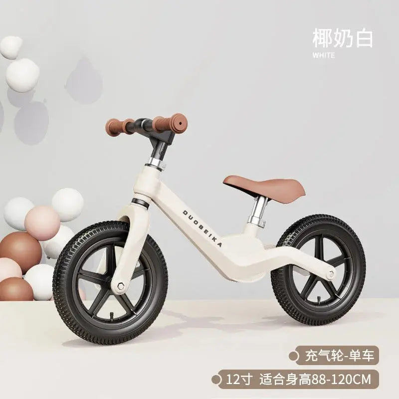 Outdoor Children's Balance Bike Toys Without Foot Pedal Baby Sports Training Walker Bicycle Inflatable Tires Best Gift for Kids Pinochio