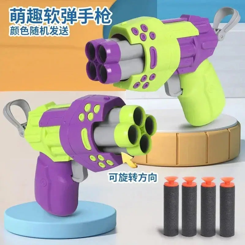 New Radish Soft Bullets Guns Children'S Toy Guns Model Fidget Toy for Kids Adults Stress Relief Toy Children Decompression Gift Pinochio