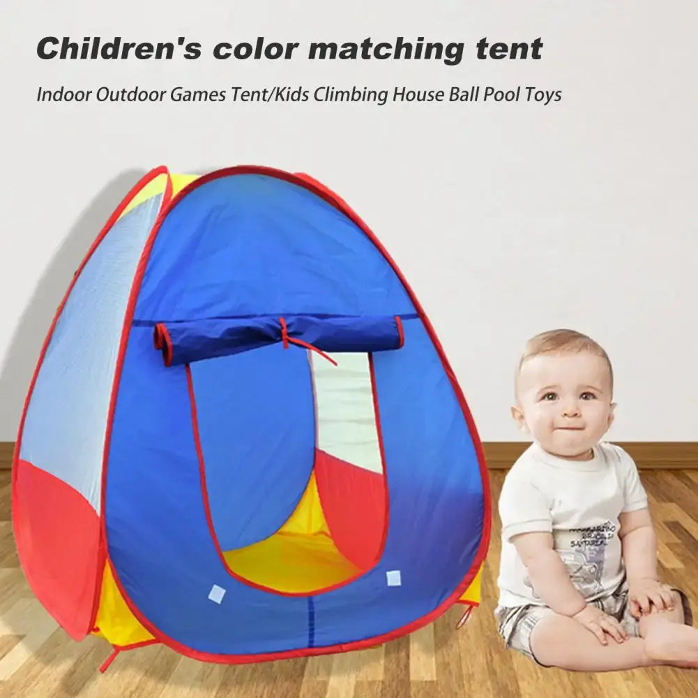 Kids Castle Play Tent Toy for Girls Boys Foldable Playhouse with Mesh Windows Safe Children Indoor Tent Fun Gift for Ages 1-6 Pinochio