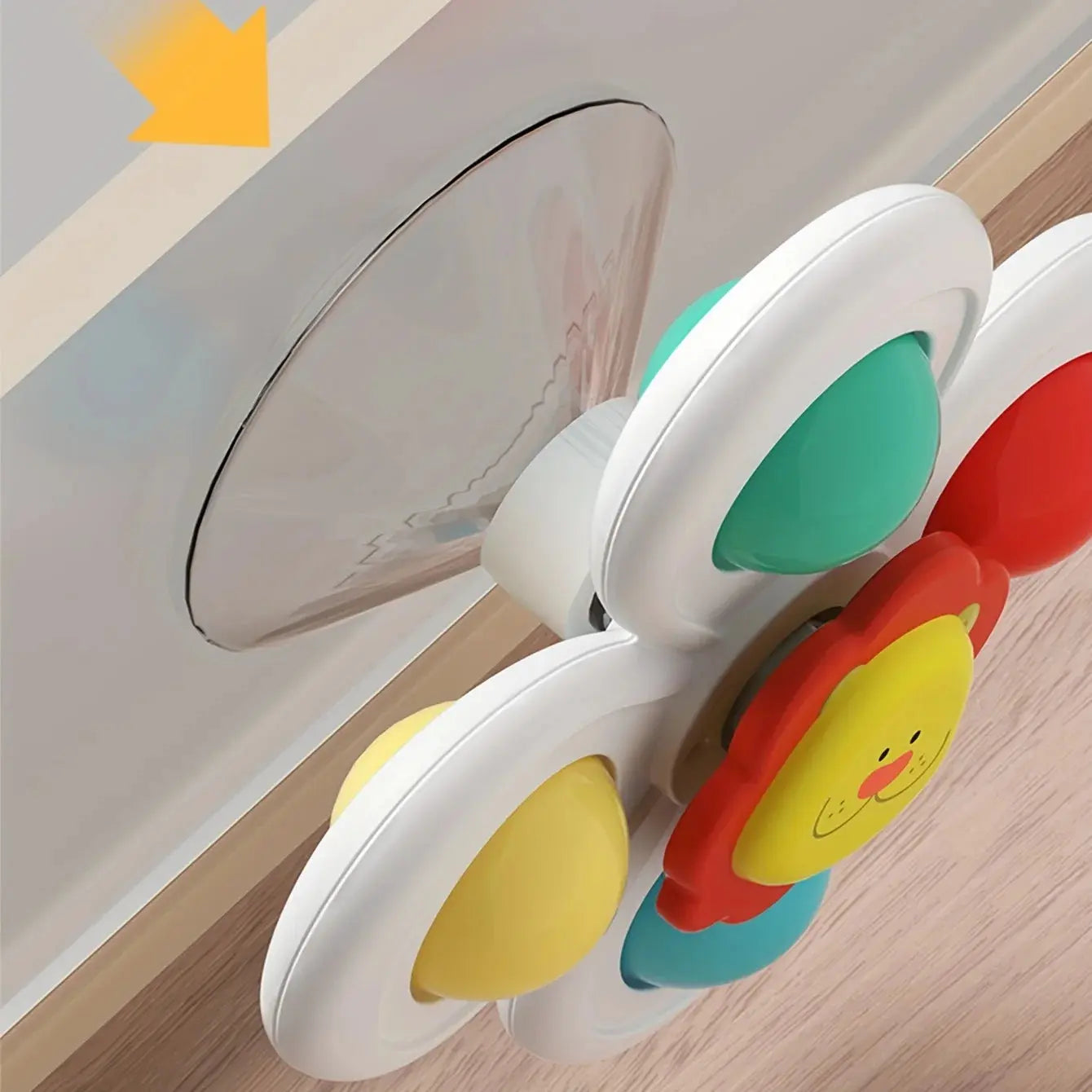 Baby Suction Cup Spinner Bath Toys for Age 1 2 3 Boys Girls Spinning Sensory Toys Airplane Car Travel Dining Chairs Window Toys Pinochio