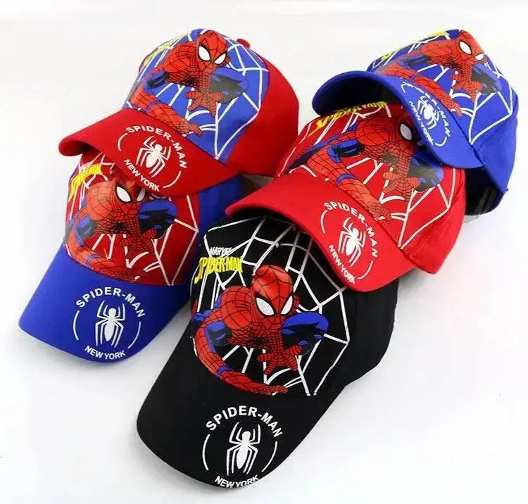 Spiderman Baseball Cap Boys Girls Hats Superhero Peripheral Sunhat Childrens Birthday Gift Cosplay Props Fashion Caps Pinochio