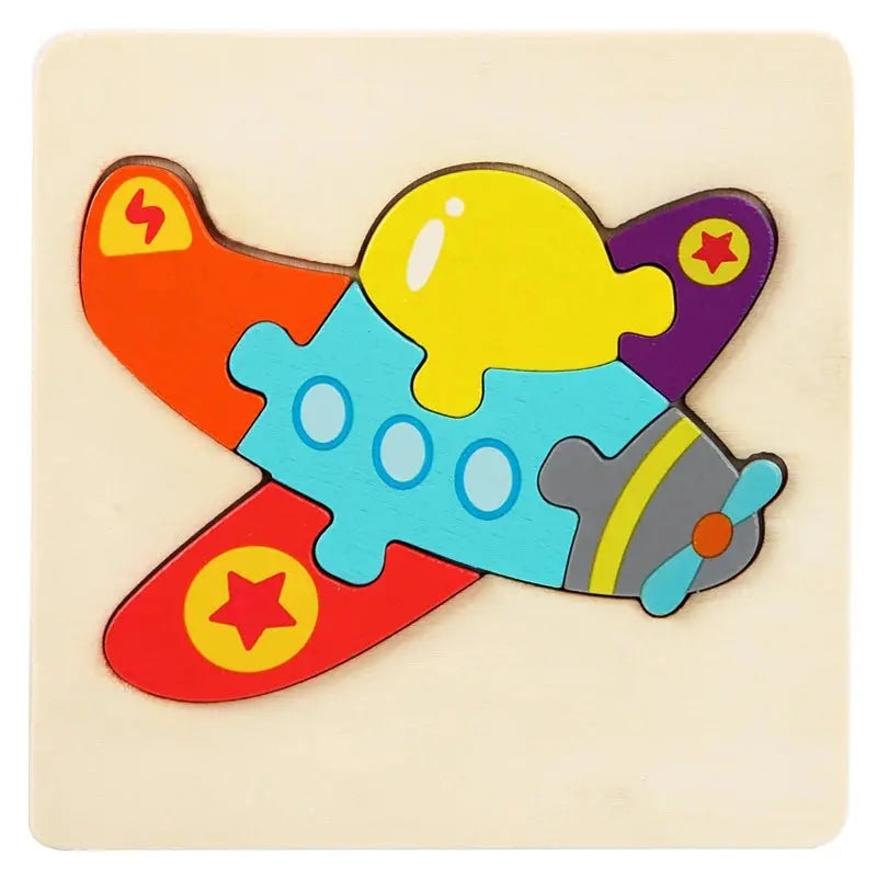 Wooden Puzzle Montessori Animals Carton Colorful Learning Education Toys Tangram Jigzaw Cognitive Wood For Children Kids Gift Pinochio