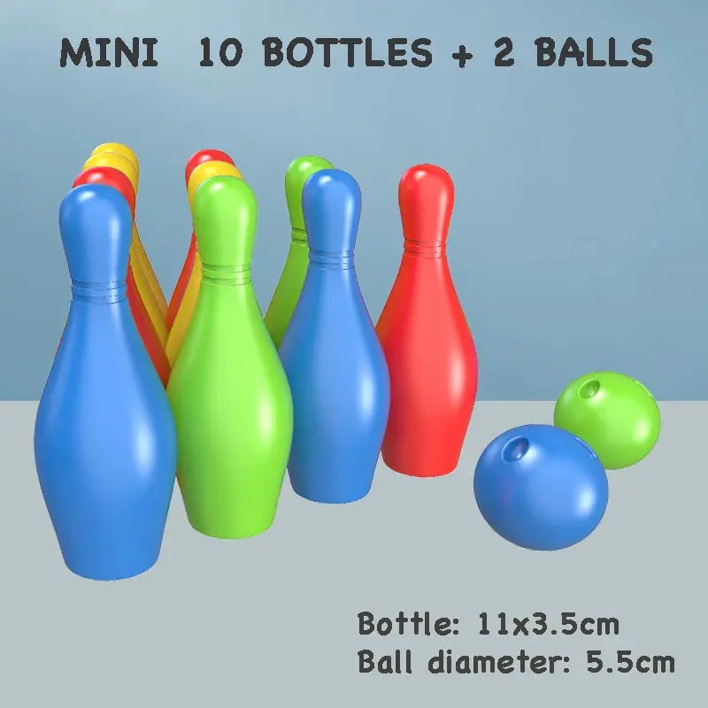 11-20cm Bowling Parent-child Indoor and Outdoor Sports Interactive Game Funny Baby Bowling Set Interaction Leisure Toys for Kids Pinochio