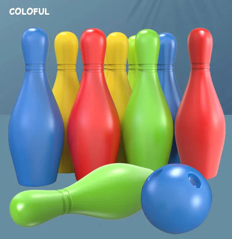 11-20cm Bowling Parent-child Indoor and Outdoor Sports Interactive Game Funny Baby Bowling Set Interaction Leisure Toys for Kids Pinochio