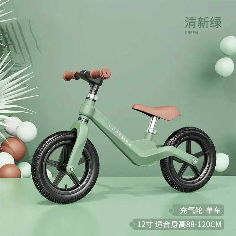 Outdoor Children's Balance Bike Toys Without Foot Pedal Baby Sports Training Walker Bicycle Inflatable Tires Best Gift for Kids Pinochio