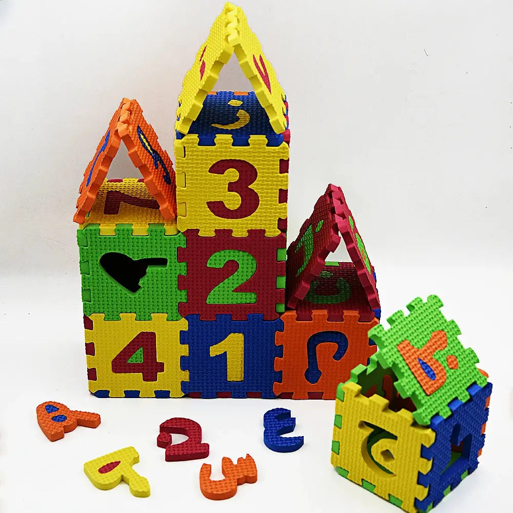 EVA Play Foam Number Arabic Letter Mats Puzzle Toys for Muslim Kids Soft Floor Play Carpet Educational Crawling Mat Baby Toy Pinochio