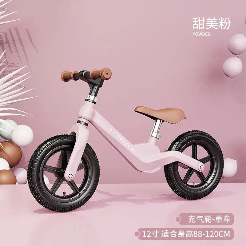 Outdoor Children's Balance Bike Toys Without Foot Pedal Baby Sports Training Walker Bicycle Inflatable Tires Best Gift for Kids Pinochio