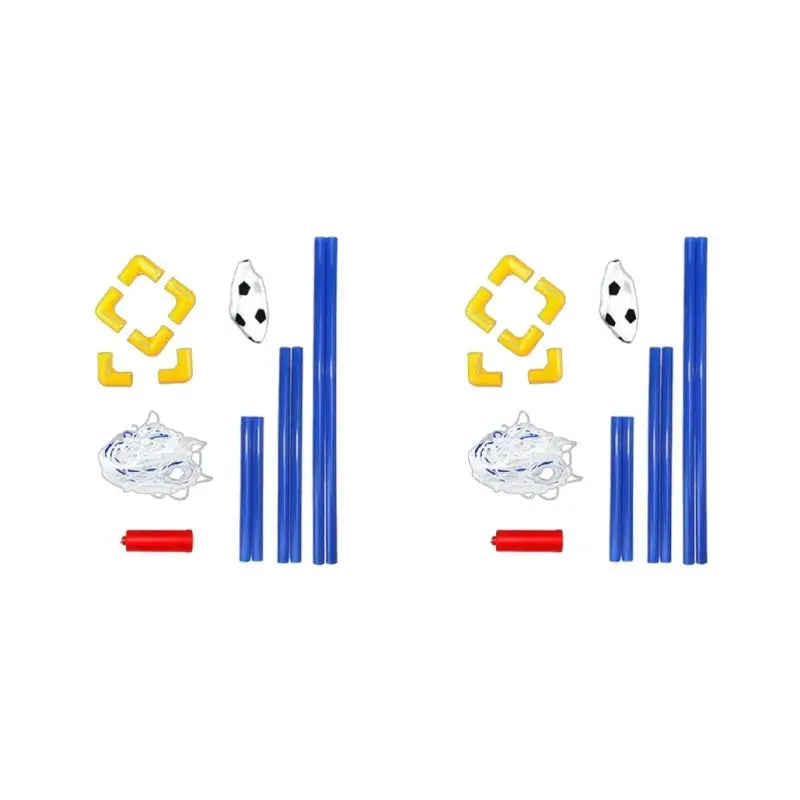 2 set Football Goal Toy Set Kids Soccer Goal Pool Set for Toddler Boys and Girls 3+ Kids Ball Toy Pinochio