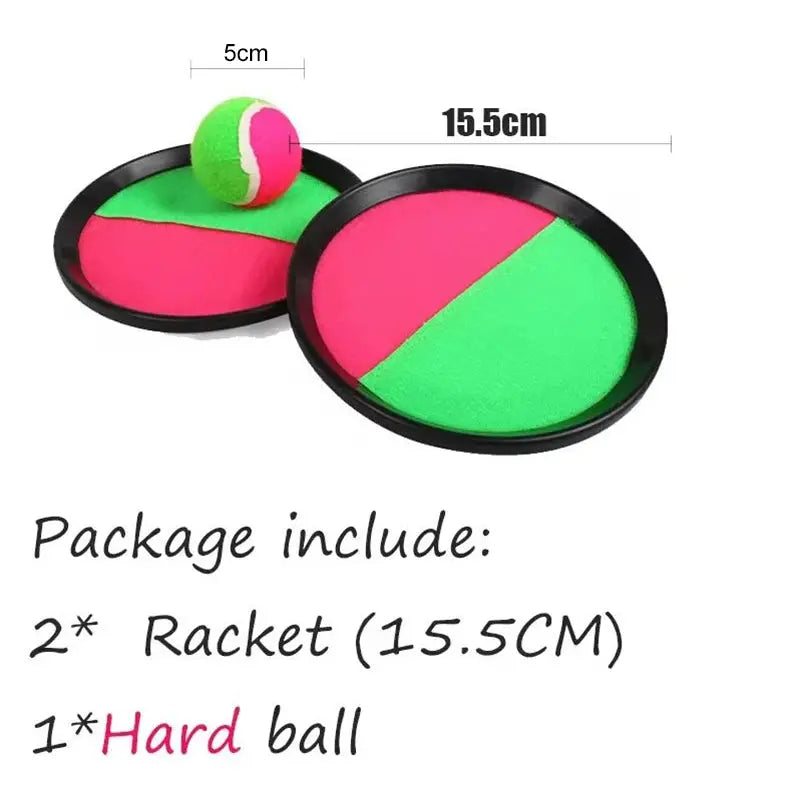 Children Sports Toys Toss & Catch Ball Sticky Balls Summer Outdoor Beach Toy Multiplayer Game Parent-child Interaction Gifts TMZ Pinochio