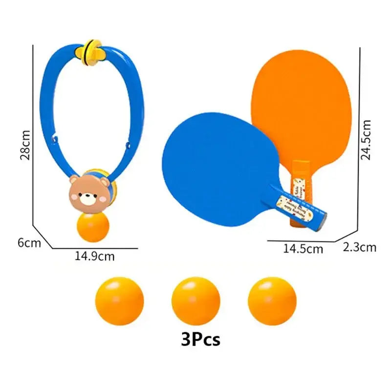 Hanging Table Tennis Trainer Set Portable PingPong Ball Set with Ping Pong Balls&Paddle Indoor Table Tennis Adjustable Trainer Pinochio
