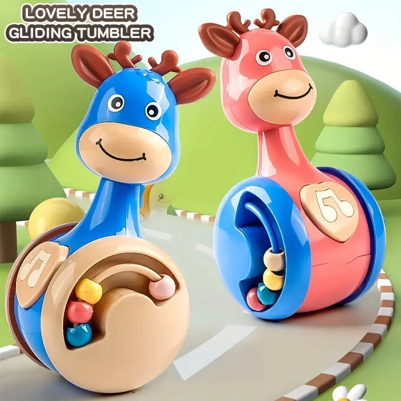 Roly Poly Baby Toys 6 to 12 Months, Tumbler Wobbler Toys for Infant Boy Girl - Perfect for Learning to Climb & Early Education! Pinochio