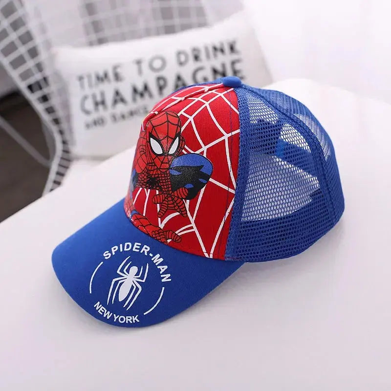 Spiderman Baseball Cap Boys Girls Hats Superhero Peripheral Sunhat Childrens Birthday Gift Cosplay Props Fashion Caps Pinochio