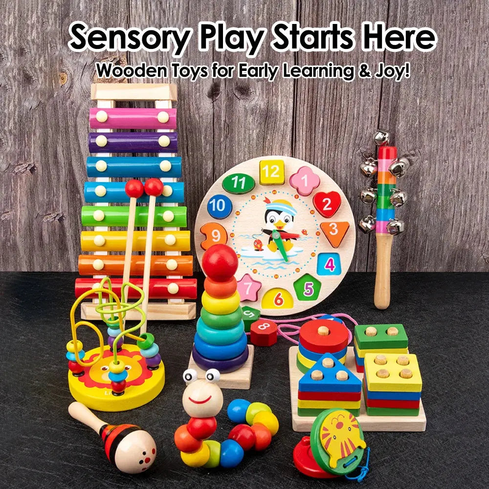 Early Education Educational Toys Montessori Wooden Toys for Boy Girl Gift Kids Development Games Wood Puzzle Learning Toy Pinochio