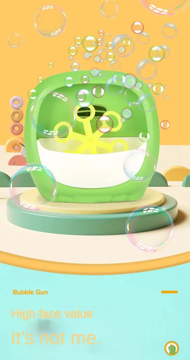 Electric Bubble Cartoon Dinosaur Animal Shape Full Automatic Continuous Bubble Hand-held Desktop Bubble Machin Pinochio