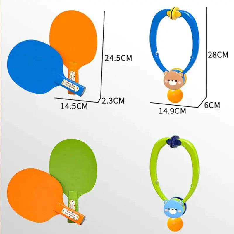 Hanging Table Tennis Trainer Set Portable PingPong Ball Set with Ping Pong Balls&Paddle Indoor Table Tennis Adjustable Trainer Pinochio