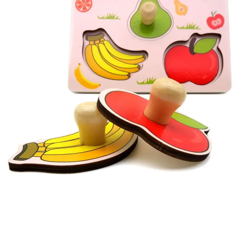 Kids Montessori 3D Wooden Puzzle Hands Grab Child Puzzle Educational Learning Toys Baby Games Puzzles For Kids 1 2 3 Years Old Pinochio