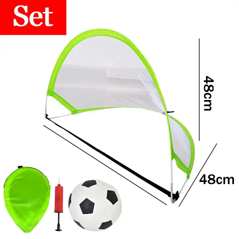 Children Soccer Outdoor Sports Toys Portable Folding Football Goal Outside Sports Parent-Child Interactive Activities Games Toys Pinochio